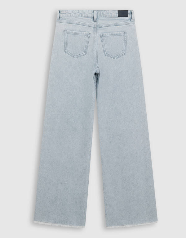 Wide Leg Jeans Lichtgrijs SHOEBY GIRLS