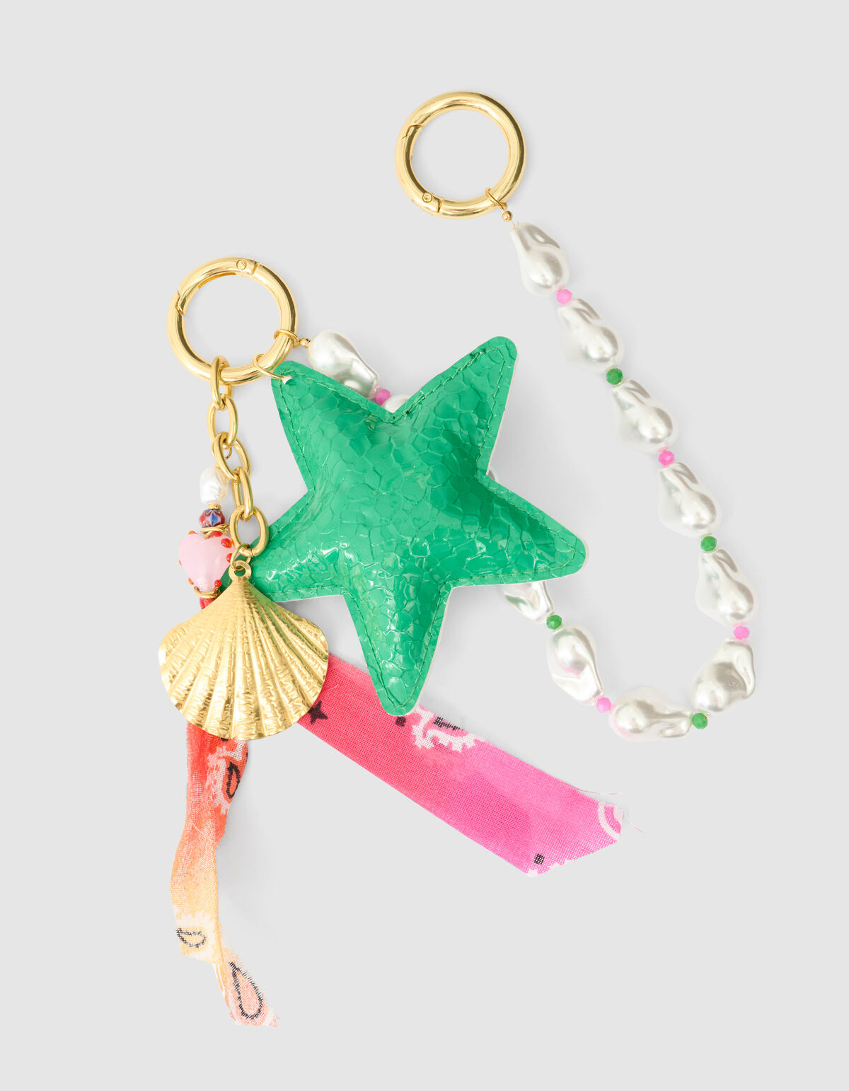 Ster Bag Charm Groen SHOEBY ACCESSOIRES