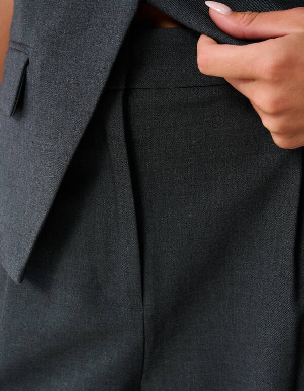 Loose Fit Pantalon Donkergrijs SHOEBY WOMEN