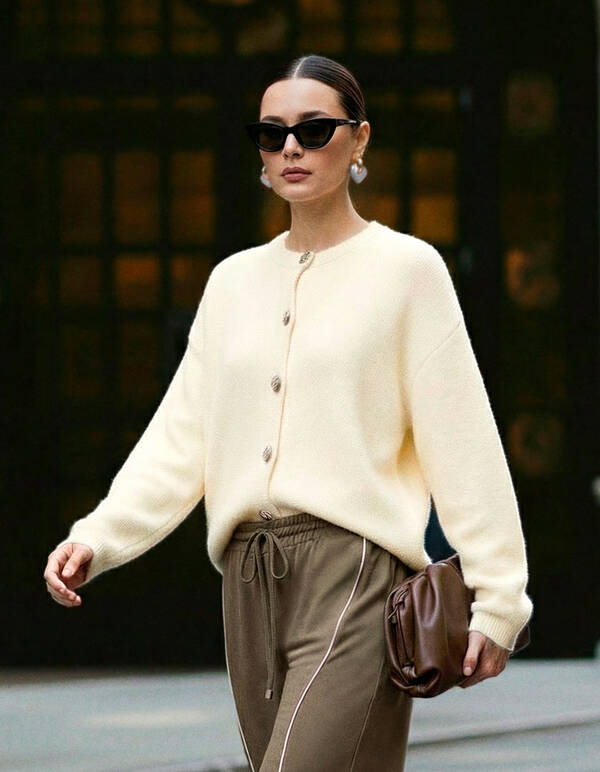 Fancy Button Vest Lichtgeel SHOEBY WOMEN