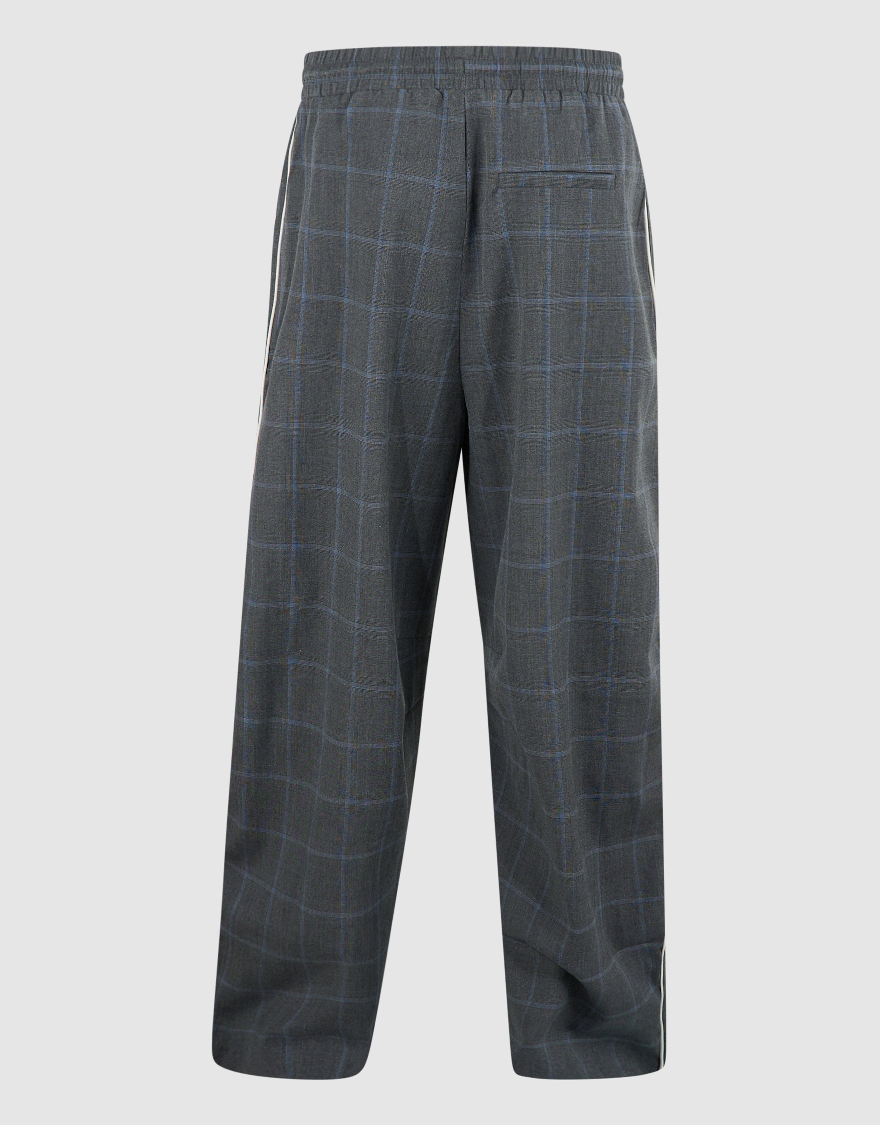 Sporty Ruiten Wide Leg Broek Donkergrijs SHOEBY WOMEN