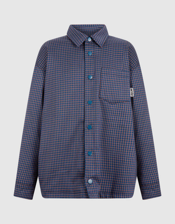 Oversized Padded Overshirt Donkerblauw SHOEBY BOYS