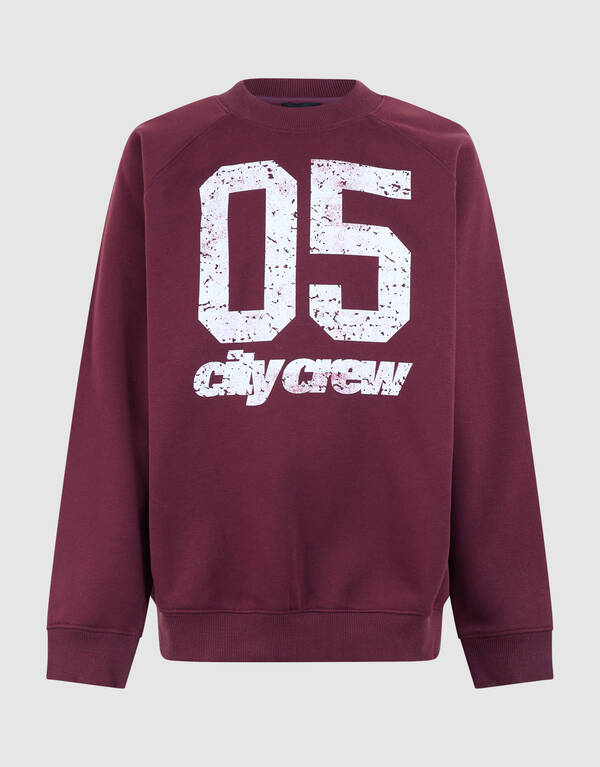 City Crew Sweater Donkerrood SHOEBY BOYS