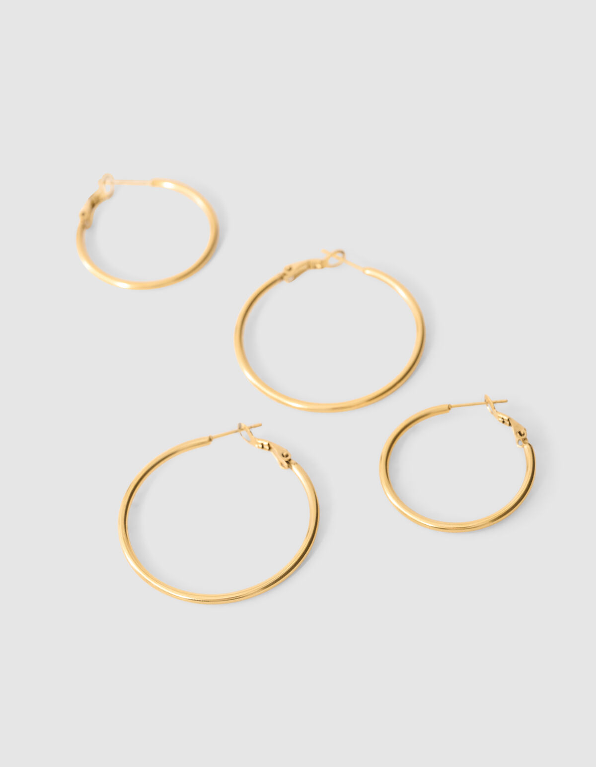 Basic Hoop Oorbellen Set Goud SHOEBY ACCESSOIRES