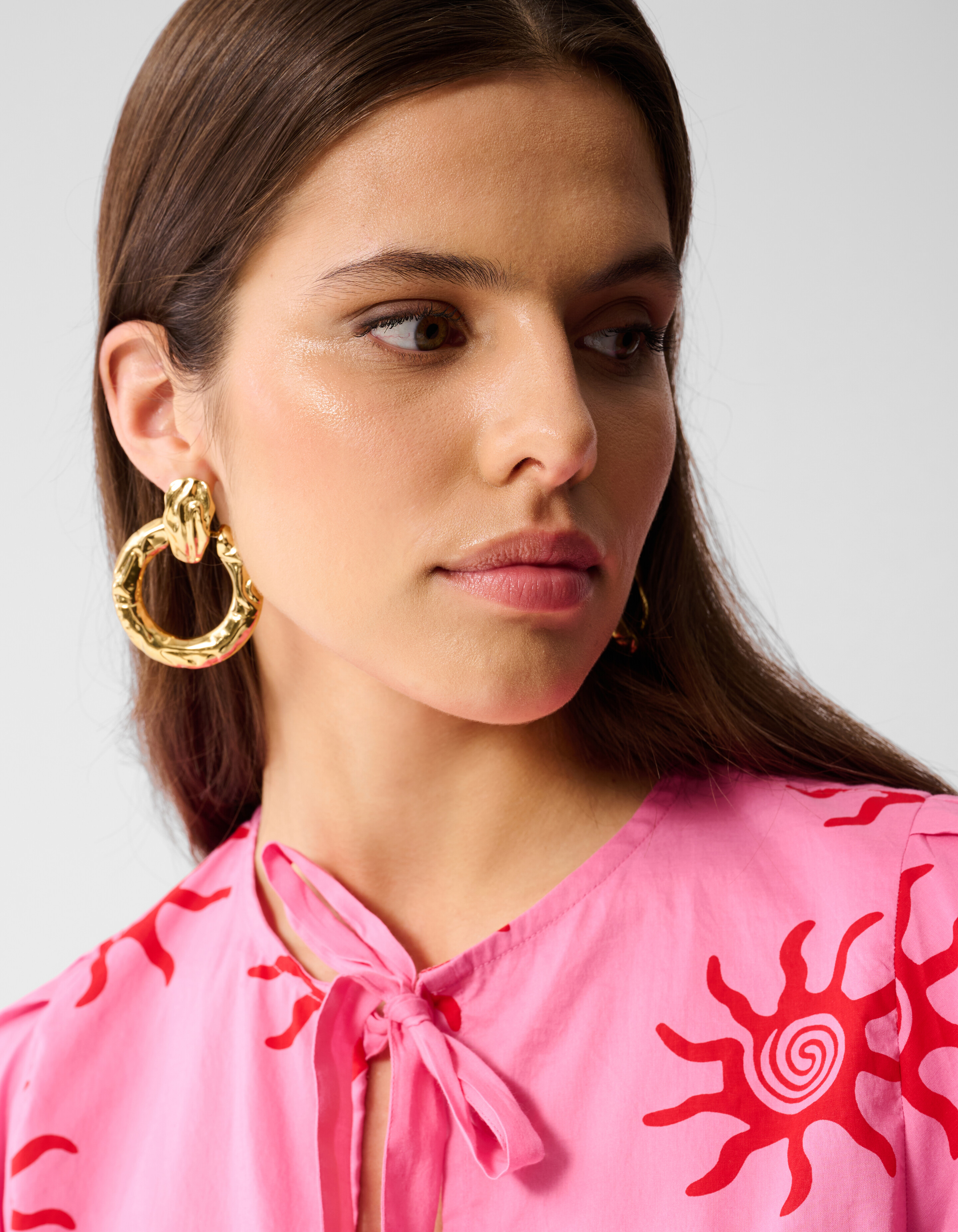 Printed Strik Top Roze SHOEBY WOMEN