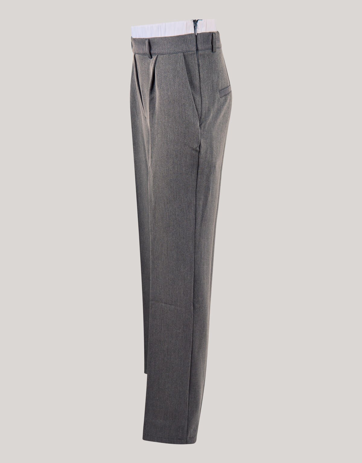 Double Waistband Broek Donkergrjis SHOEBY WOMEN