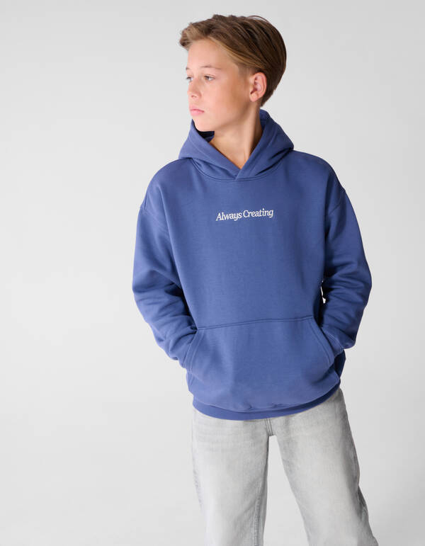 Oversized Fit Hoodie Blauw SHOEBY BOYS