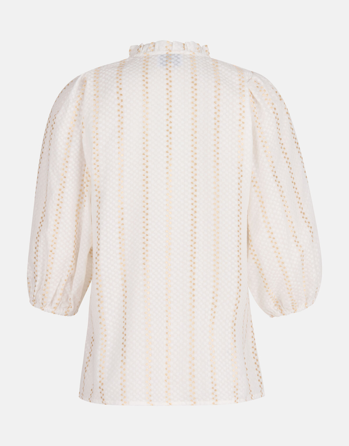 Lurex Detail Blouse Gebroken Wit SHOEBY WOMEN