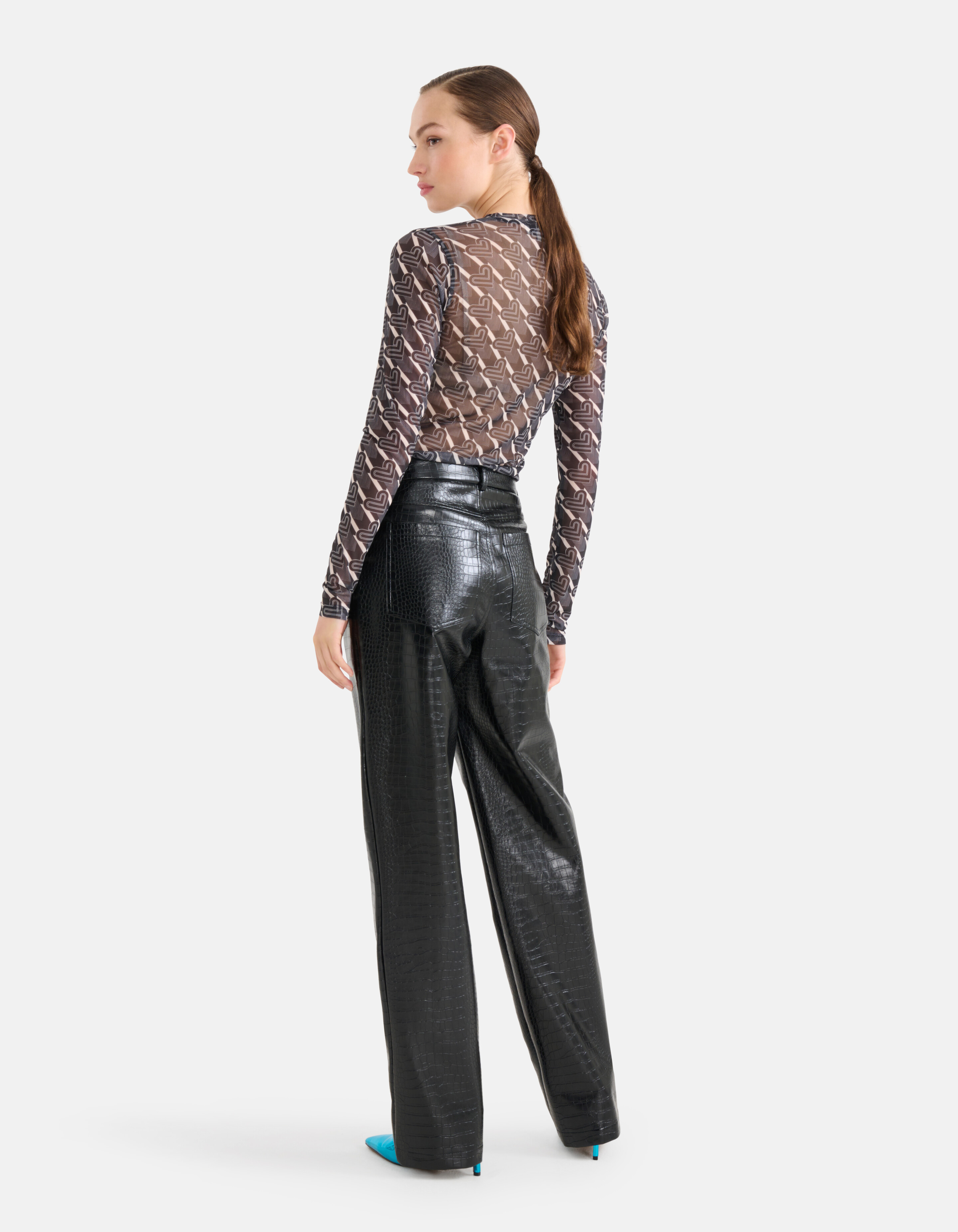 Mesh Top Zwart/Wit SHOEBY WOMEN