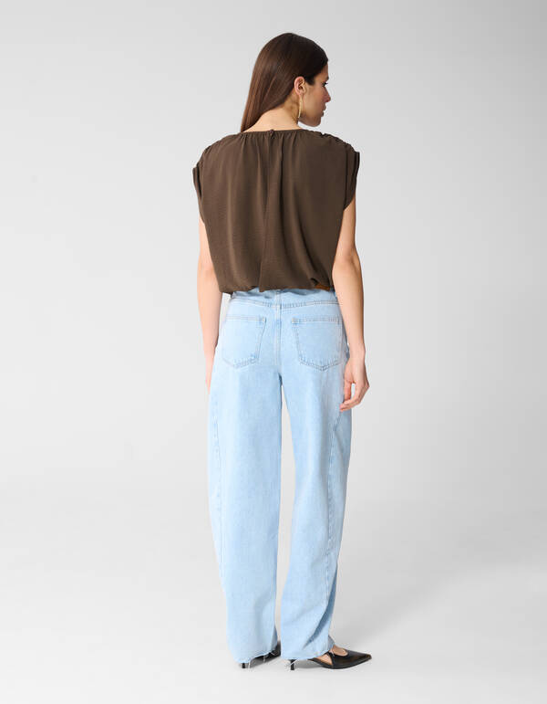 Twist Shoulder Top Bruin SHOEBY WOMEN