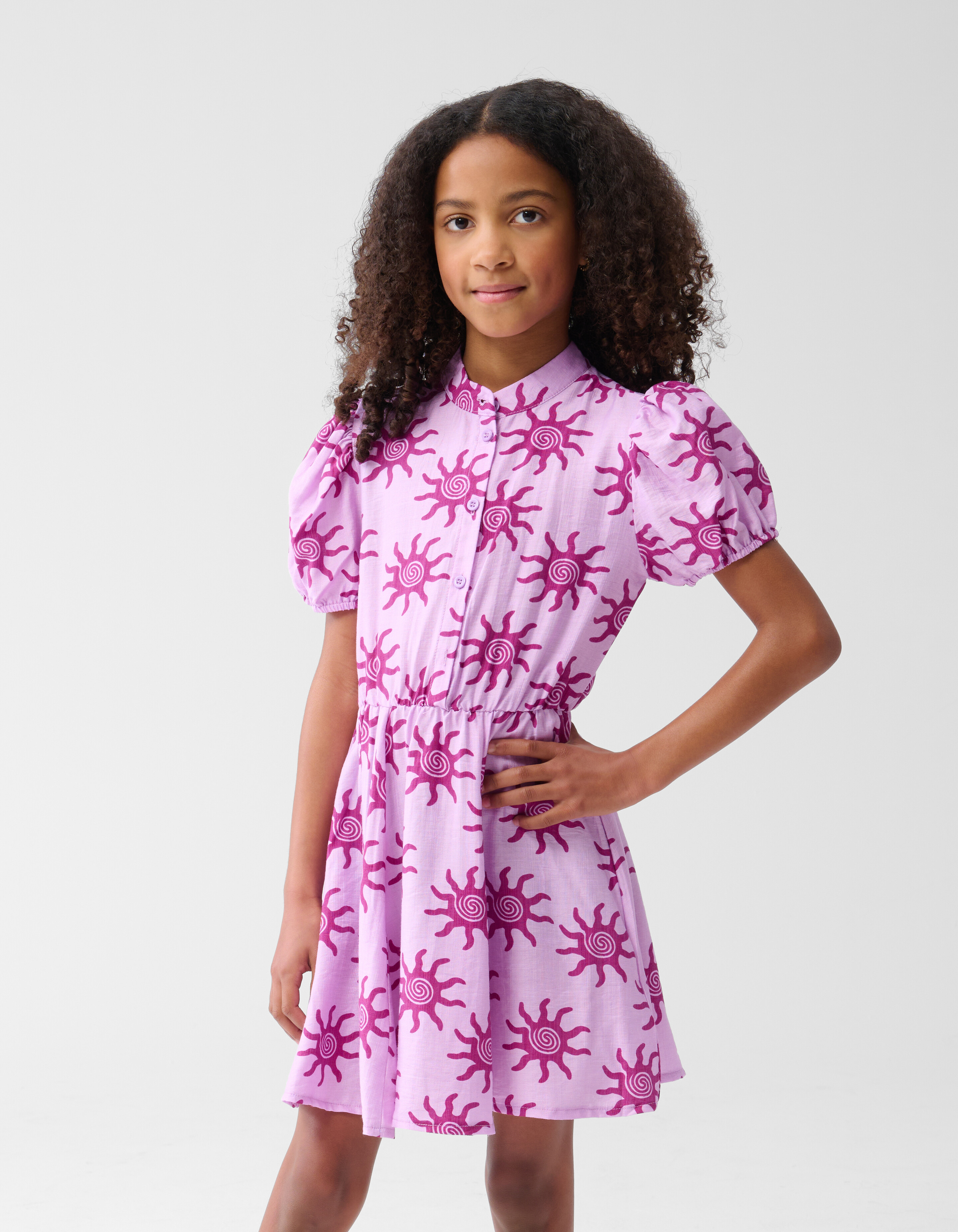 Printed Jurk Lichtroze SHOEBY GIRLS