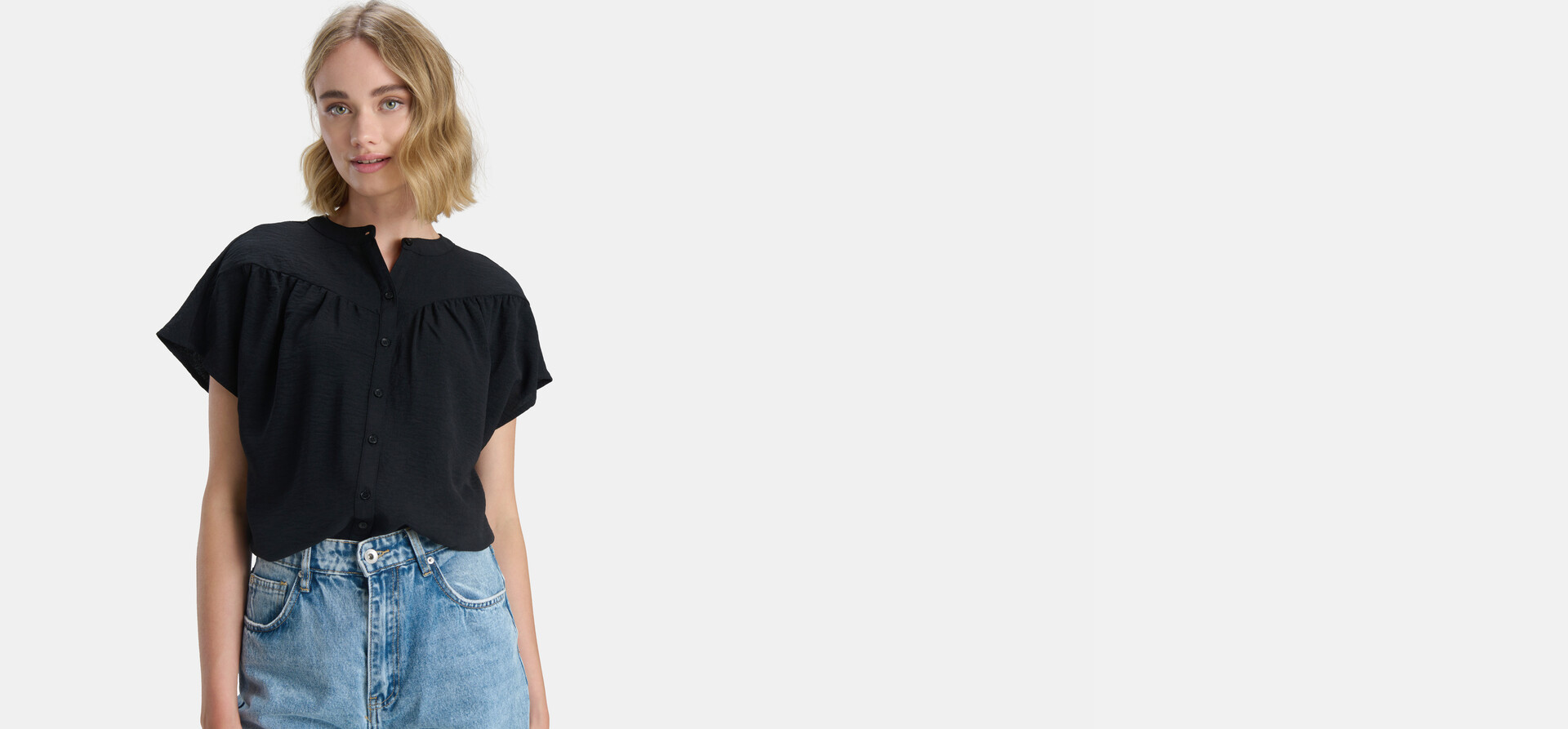 Relaxed Top Zwart SHOEBY WOMEN