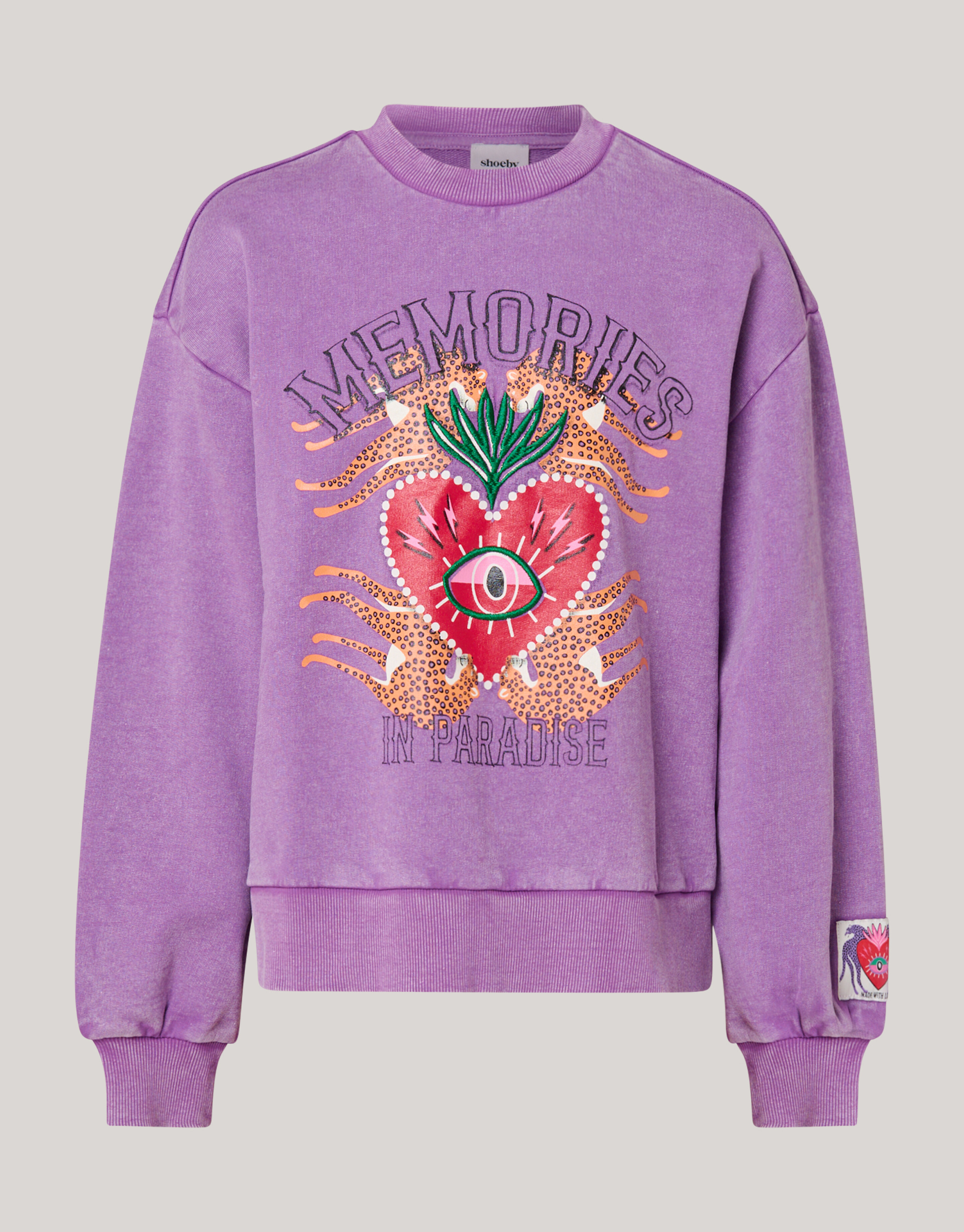 Artwork Sweater Paars SHOEBY GIRLS