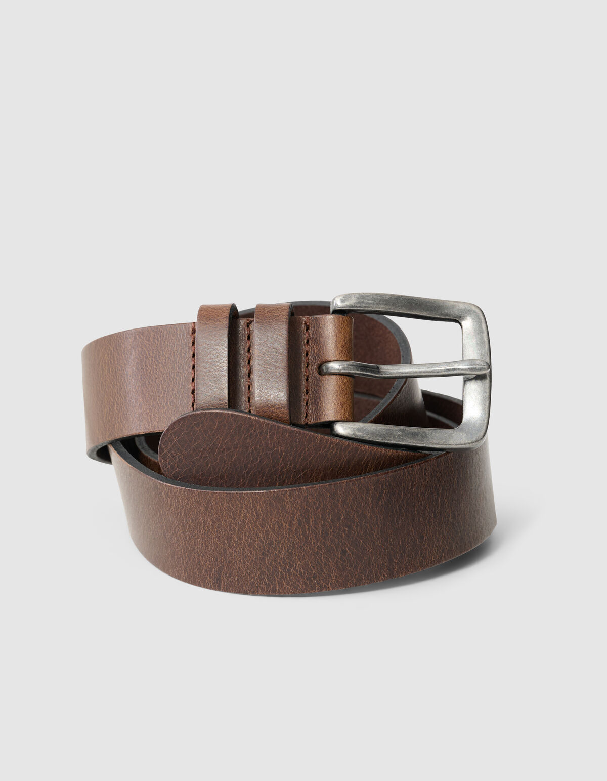 Leren Riem Donkerbruin SHOEBY ACCESSOIRES