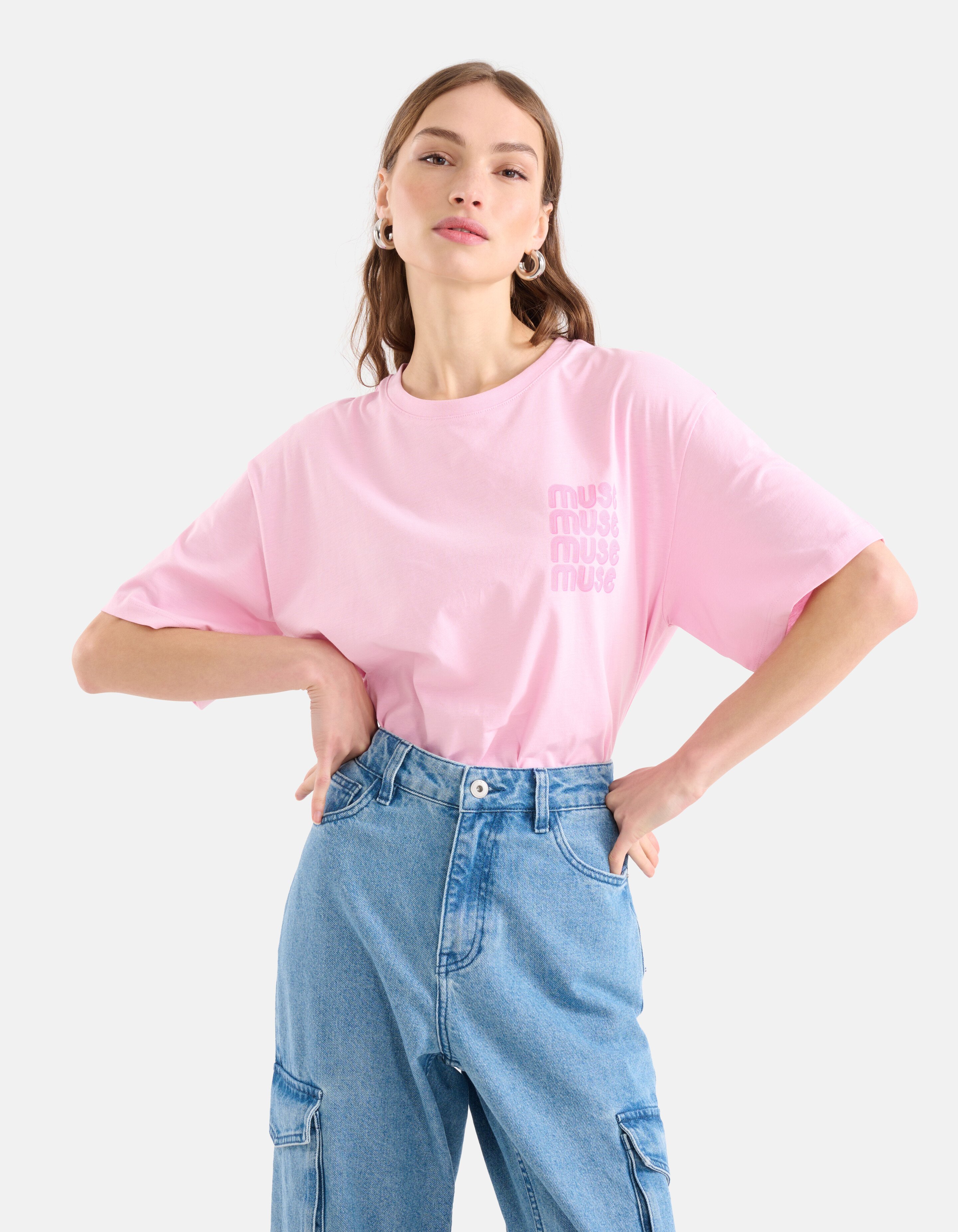 Artwork T-shirt Lichtroze SHOEBY WOMEN