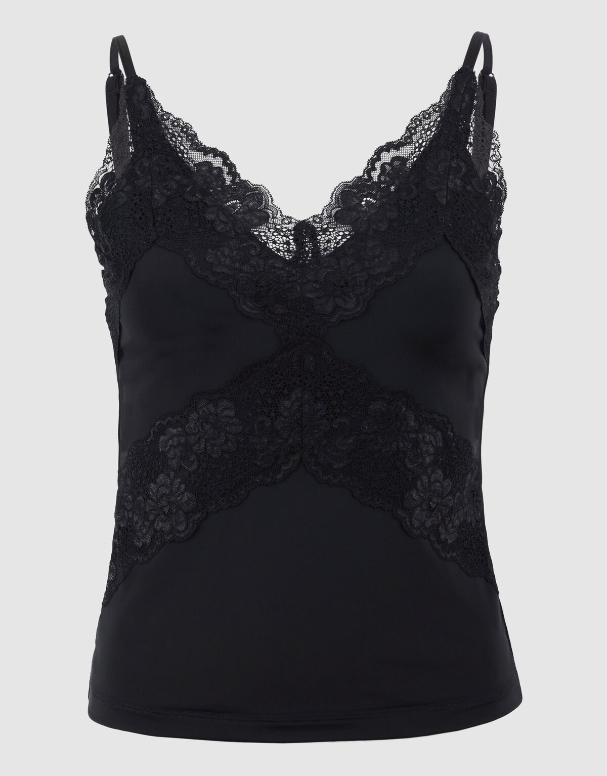 Kanten Singlet Top Zwart SHOEBY WOMEN