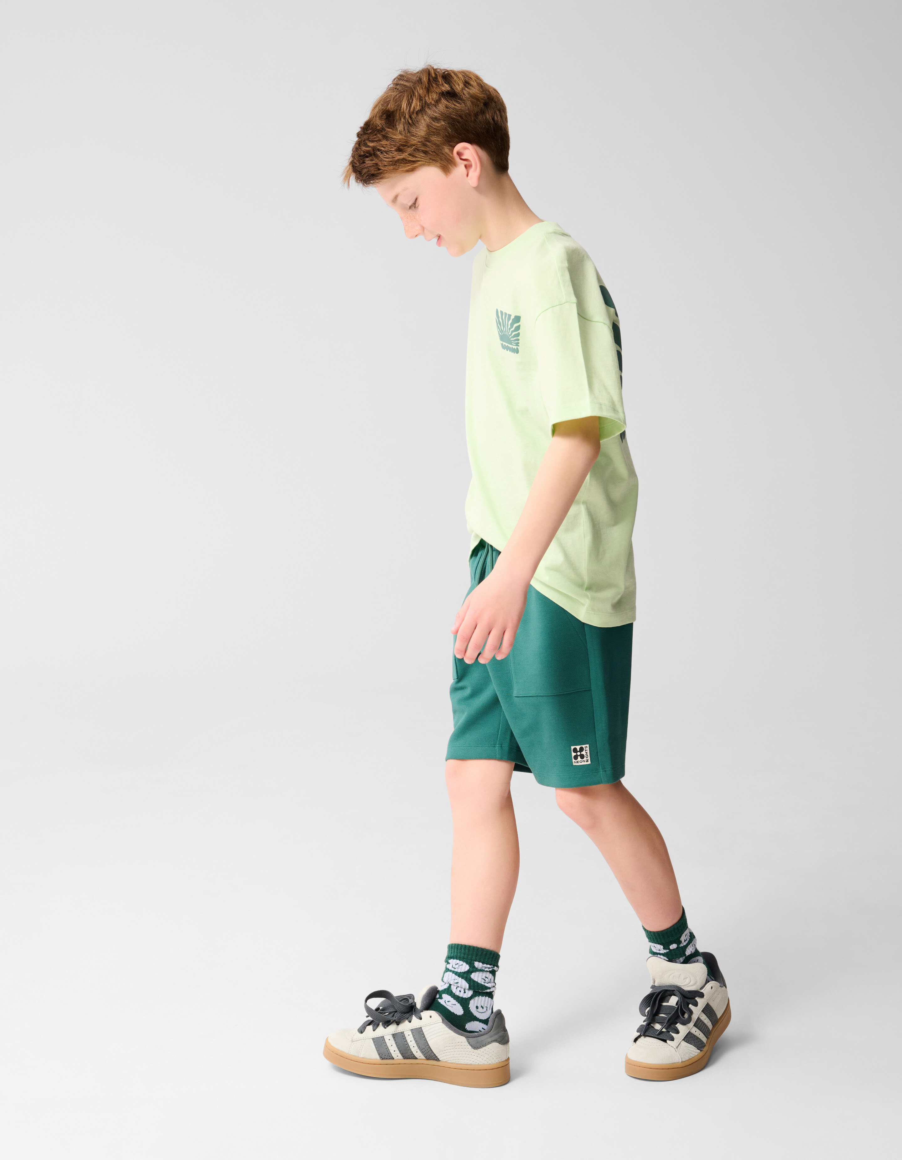 Pique Short Groen SHOEBY BOYS