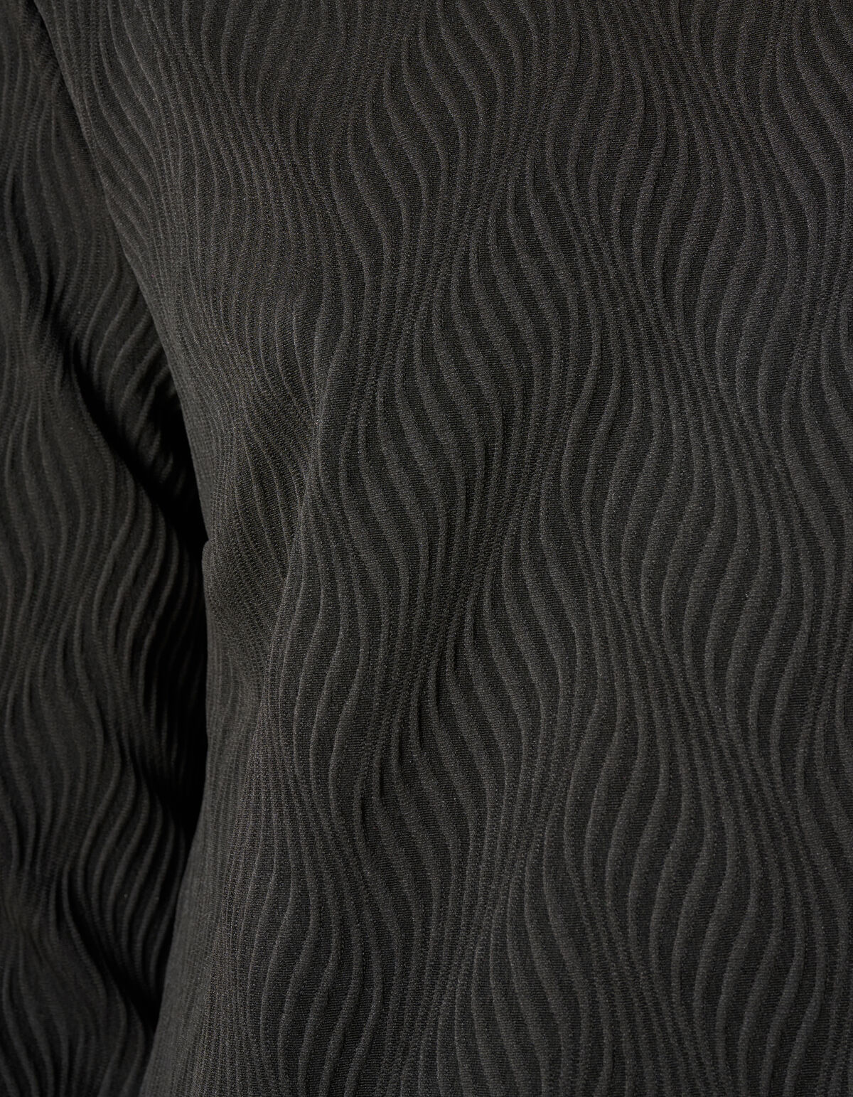 Structure Swirl Jurk Zwart SHOEBY WOMEN