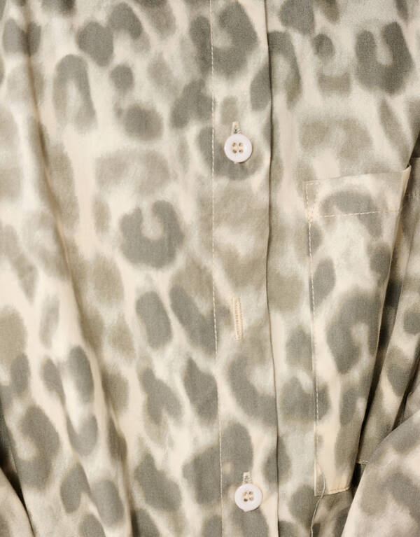 Leopard Balloon Fit Mini Jurk Lichtbruin SHOEBY GIRLS