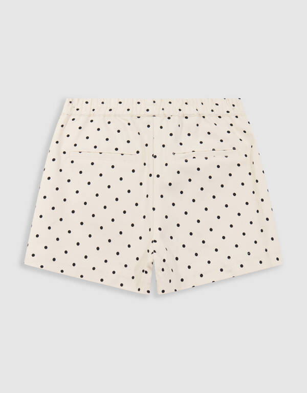 Polkadot Short Gebroken Wit SHOEBY GIRLS