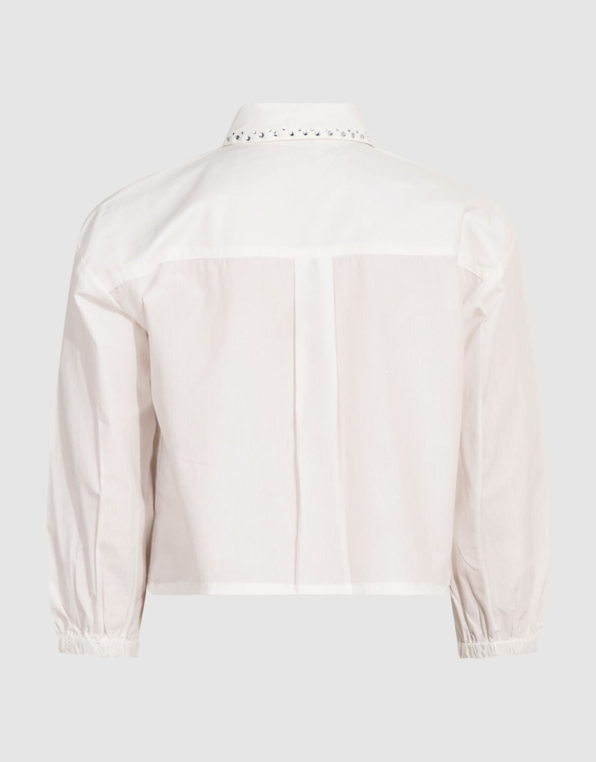 Strass Collar Blouse Wit SHOEBY GIRLS