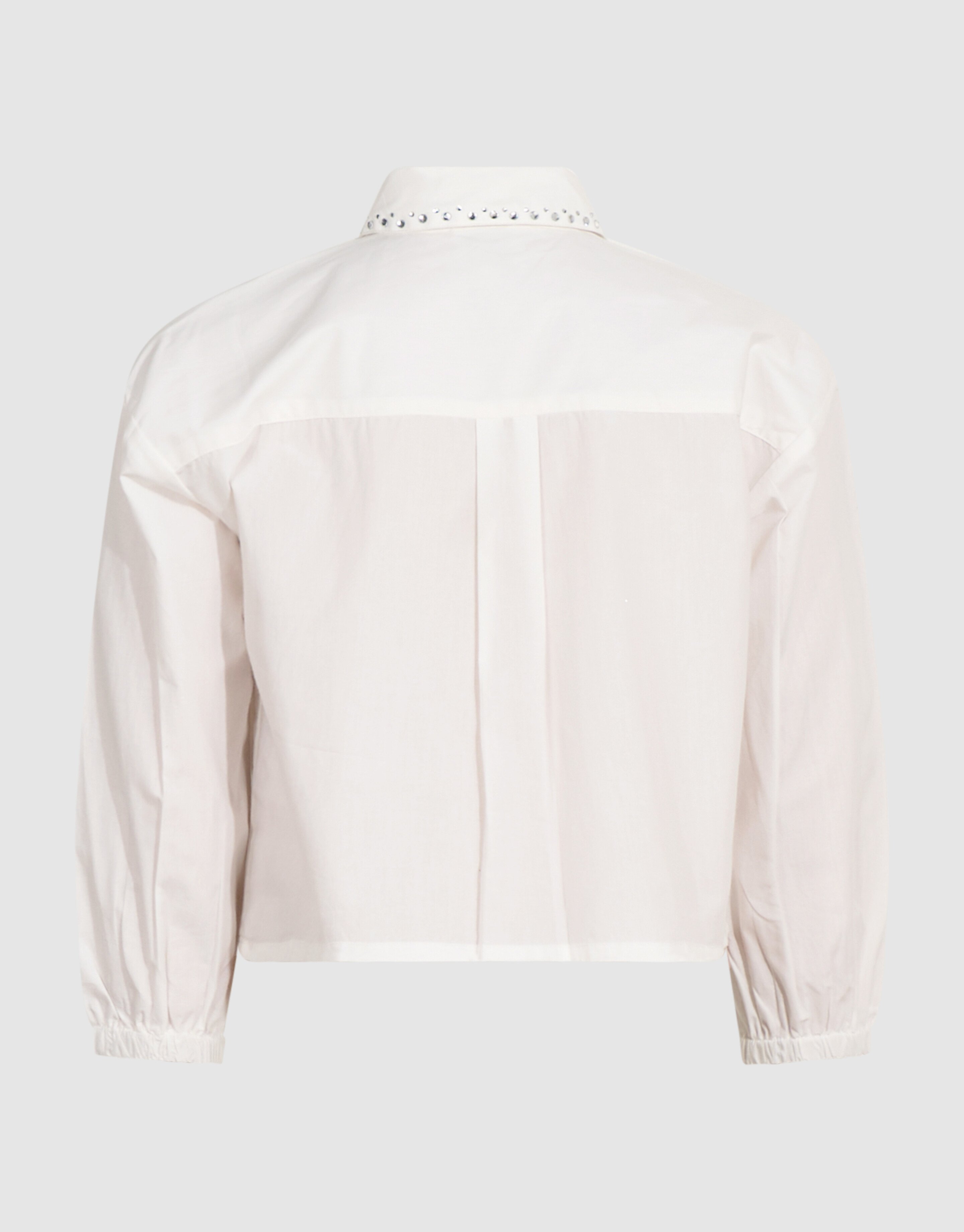 Strass Collar Blouse Wit SHOEBY GIRLS