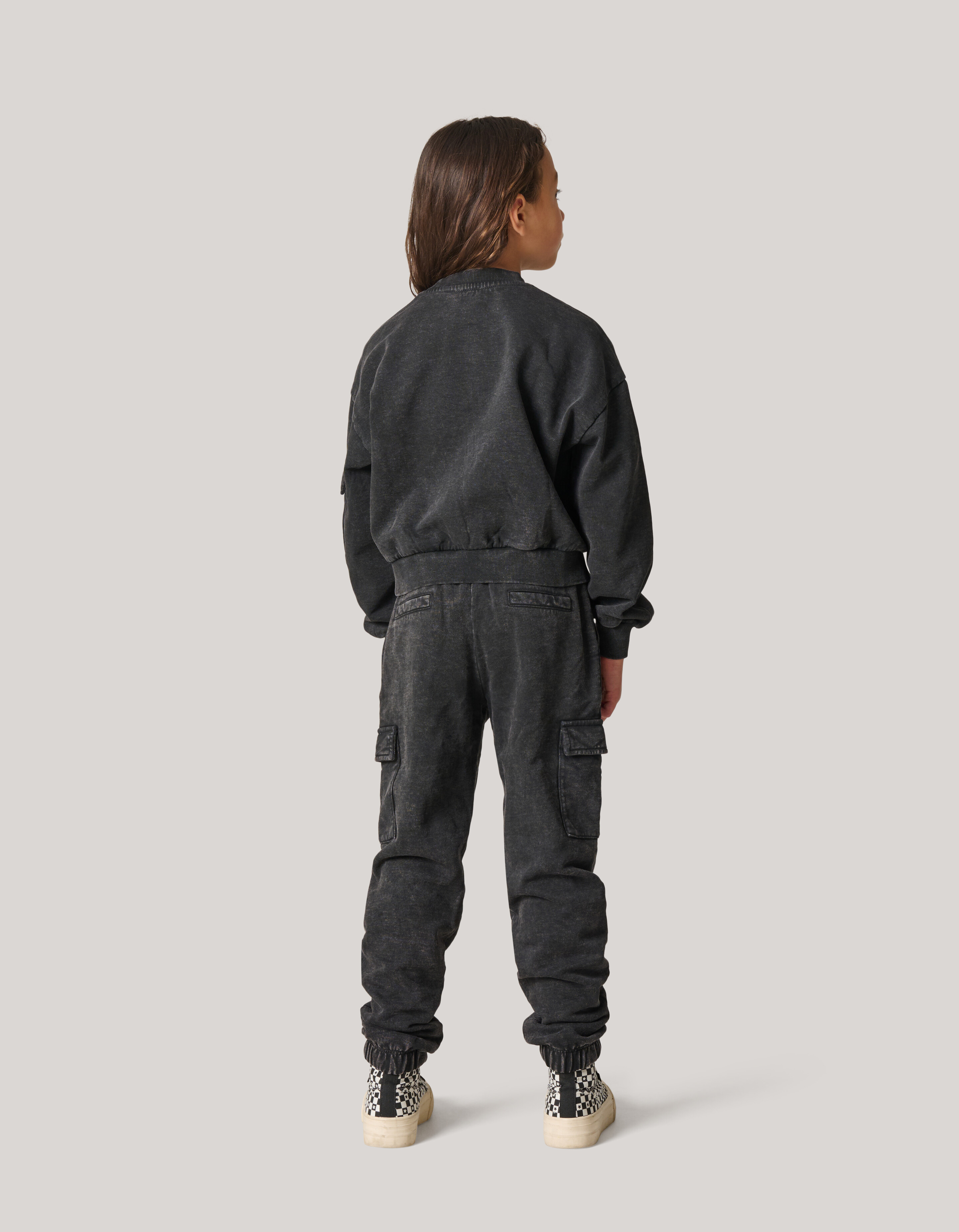 Washed Cargo Broek Grijs SHOEBY GIRLS