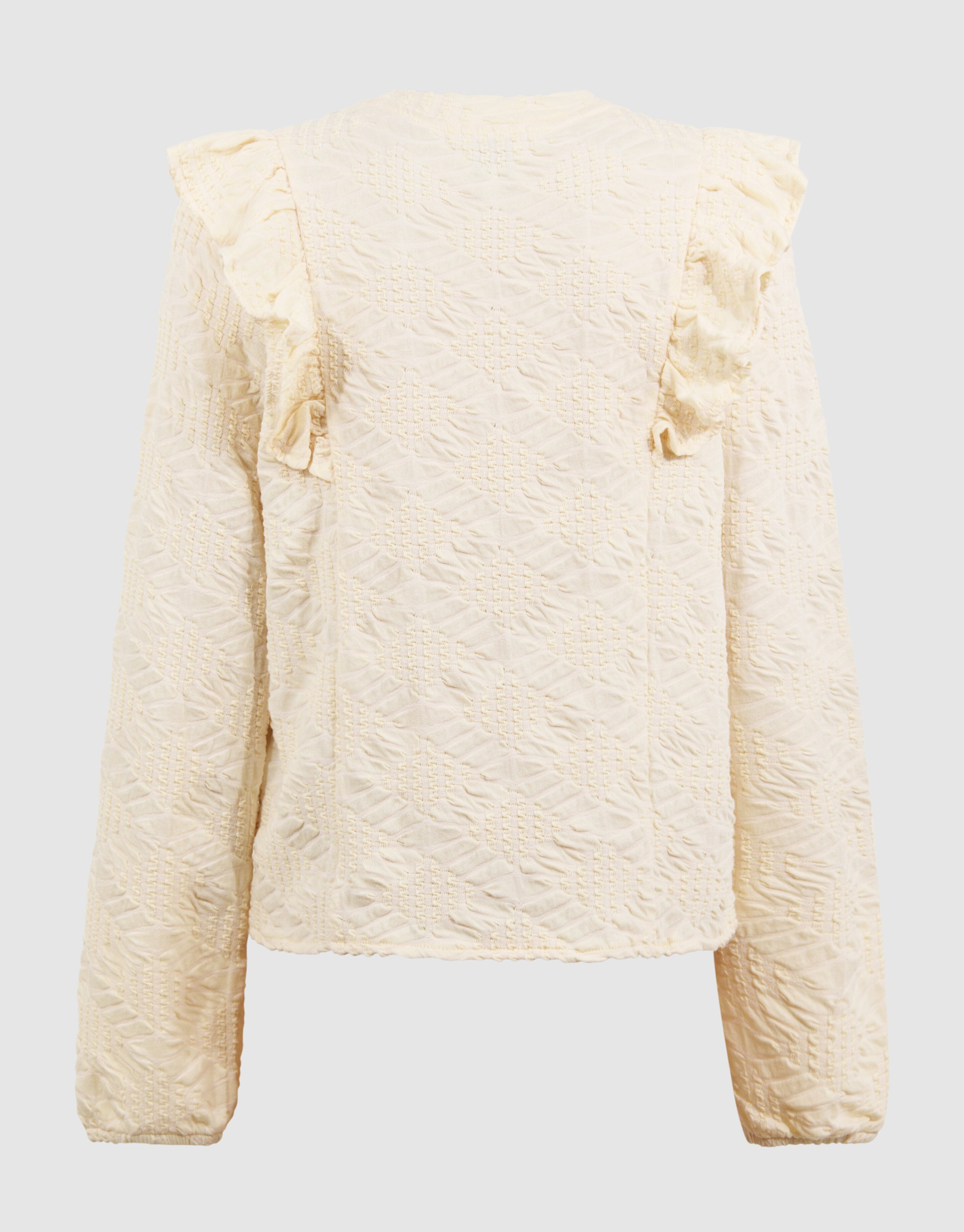 Ruffle Top Gebroken Wit SHOEBY GIRLS