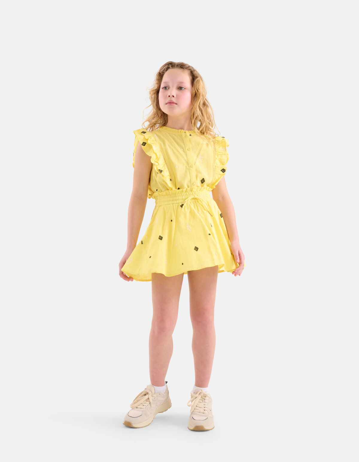 Embroidery Rok Geel SHOEBY GIRLS