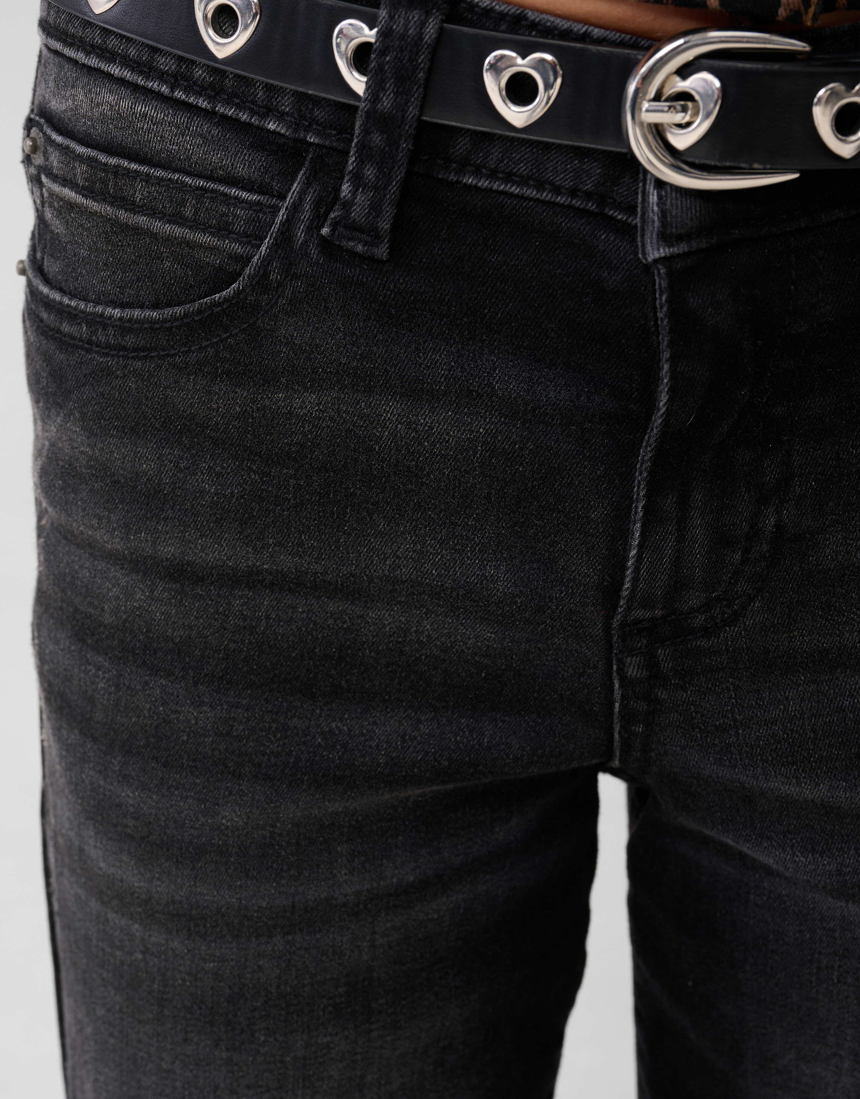 Flared Fit Jeans Zwart SHOEBY GIRLS