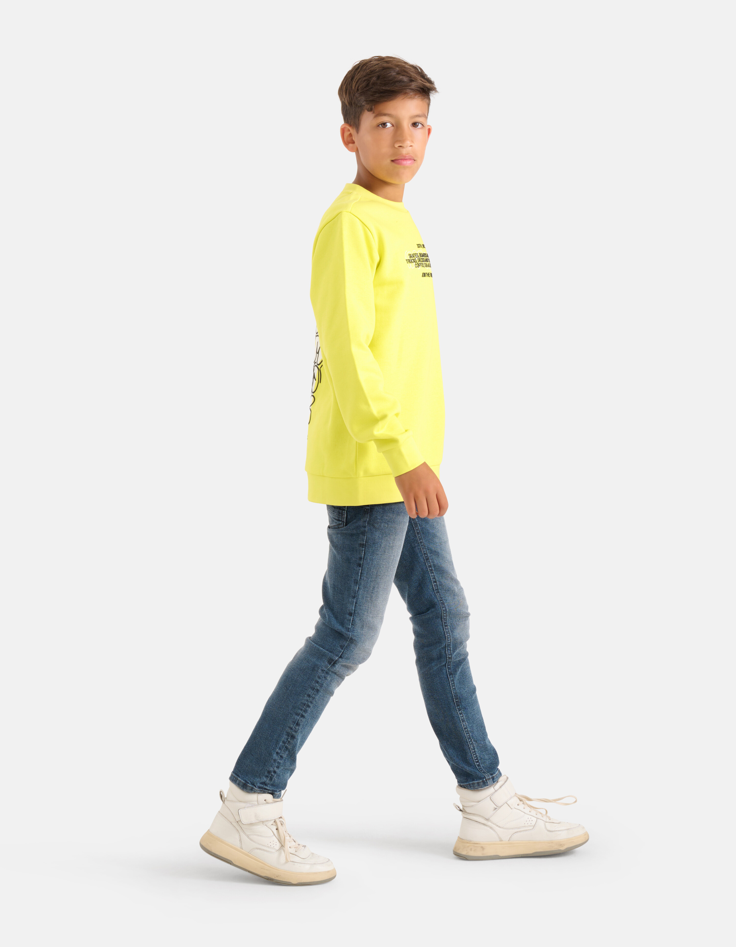 Print Sweater Geel SHOEBY BOYS
