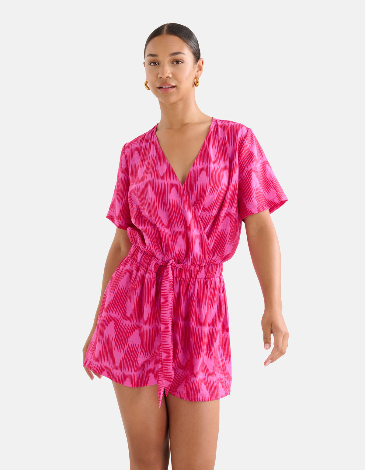 Grafische Print Jumpshort Roze SHOEBY WOMEN