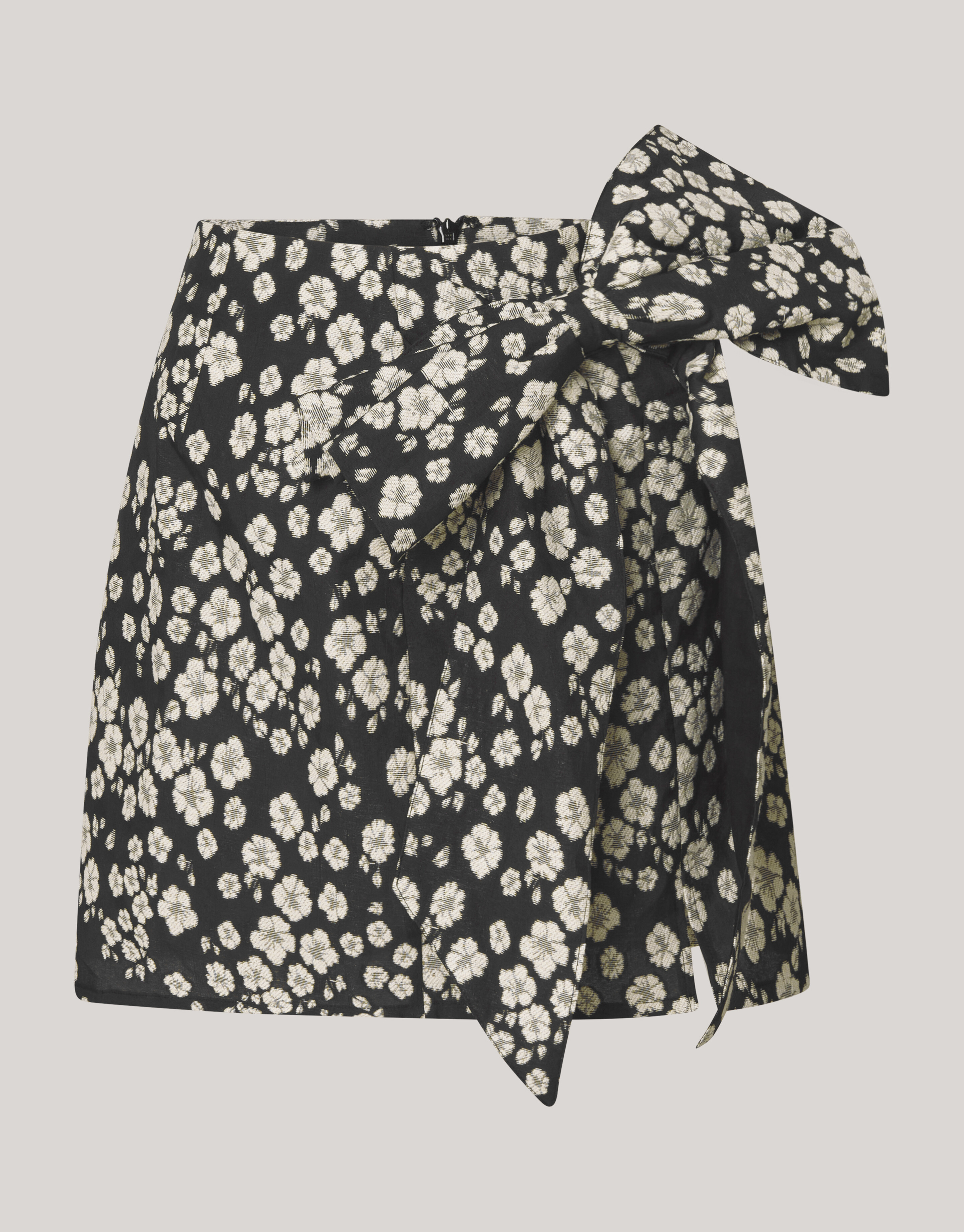 Jacquard Mini Rok Zwart/Wit SHOEBY WOMEN