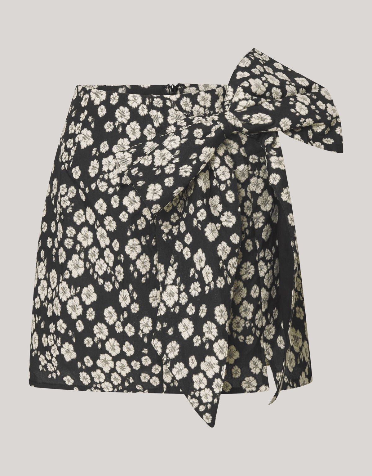 Jacquard Mini Rok Zwart/Wit SHOEBY WOMEN