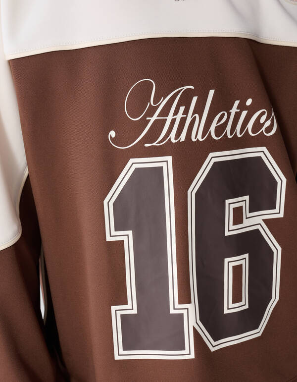 Sporty Jersey Longsleeve Bruin SHOEBY GIRLS