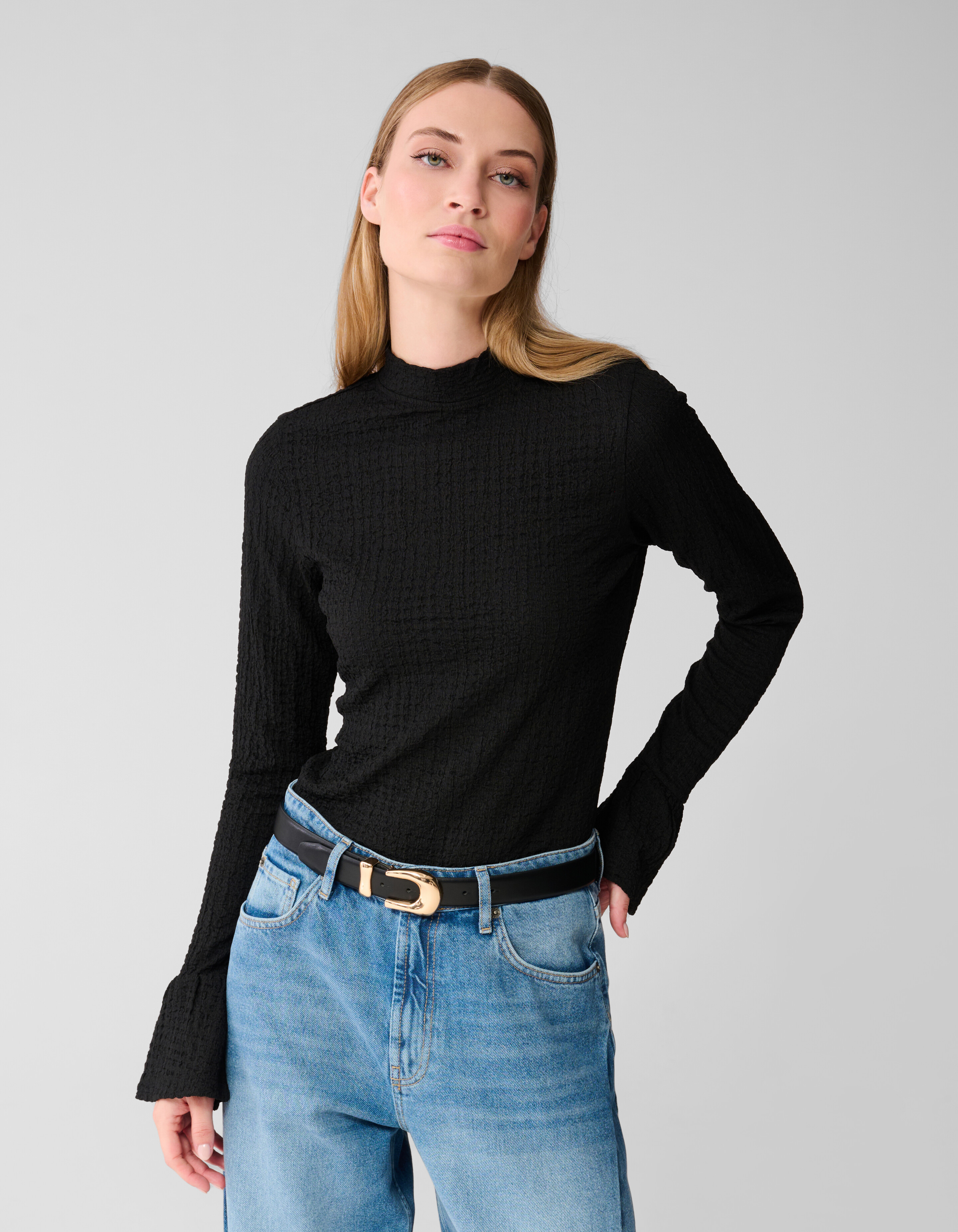 Structuur Top Zwart SHOEBY WOMEN
