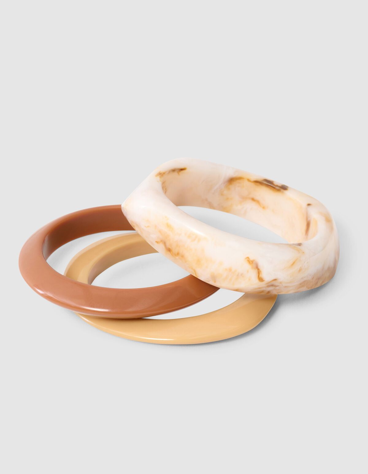 Big Bangle Set Beige SHOEBY ACCESSOIRES
