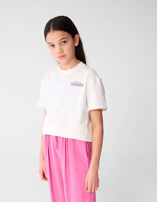 Cabana Artwork T-shirt Wit SHOEBY GIRLS