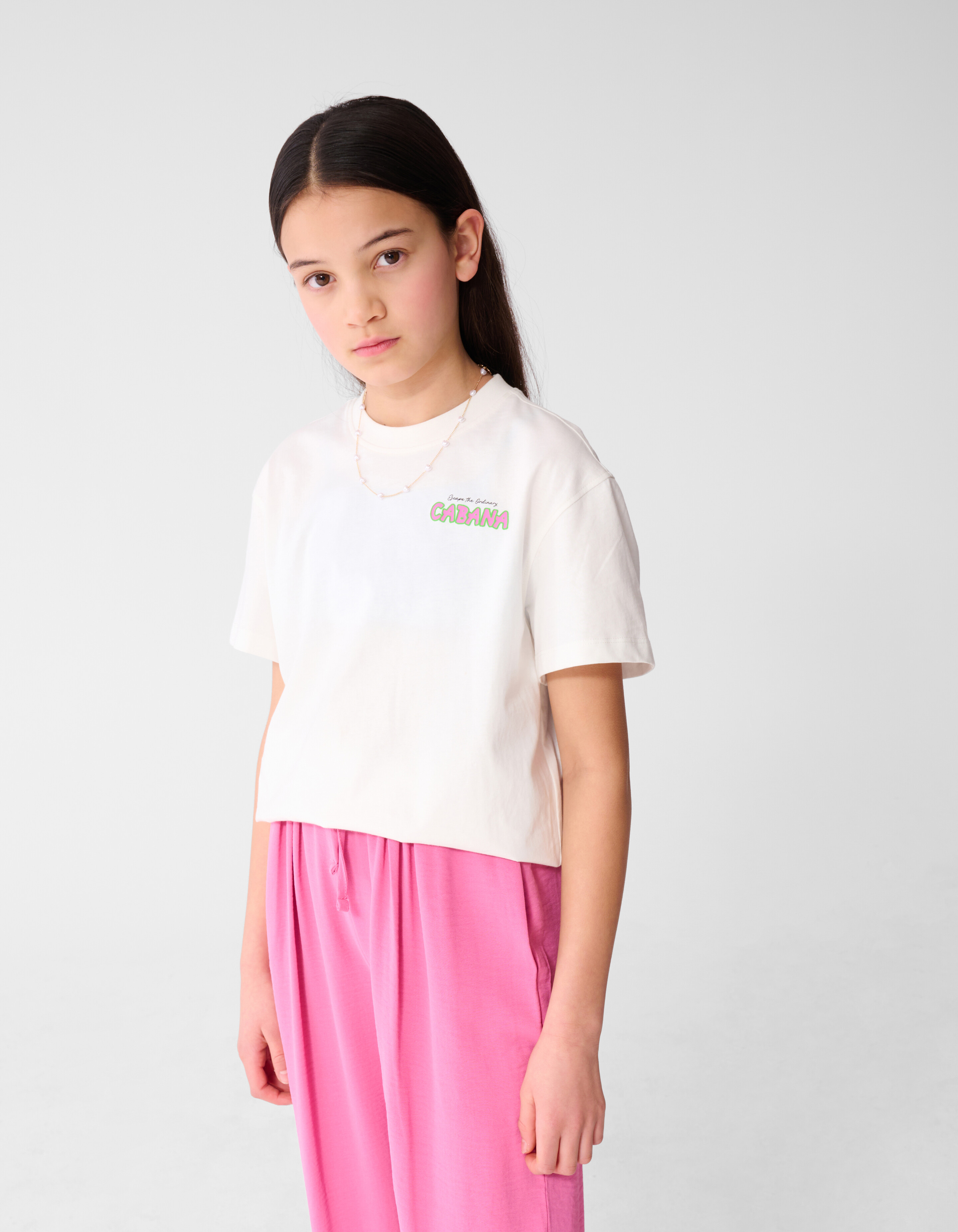 Cabana Artwork T-shirt Wit SHOEBY GIRLS