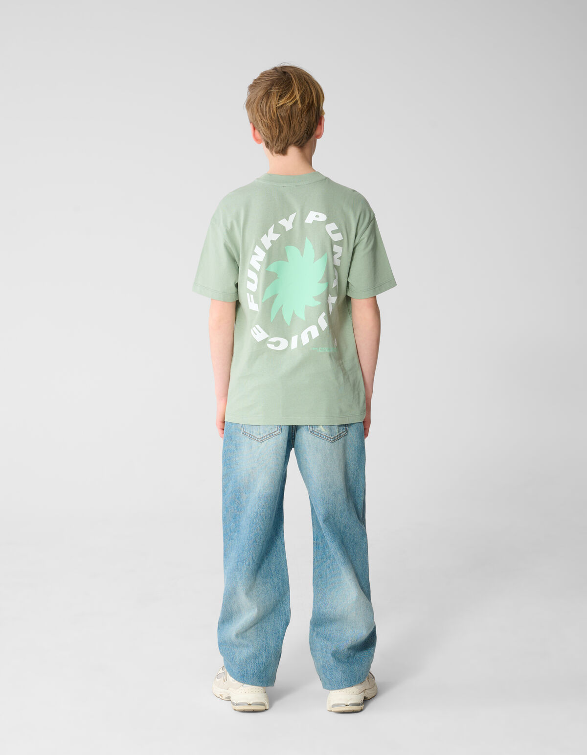 Funky Artwork T-shirt Groen SHOEBY BOYS