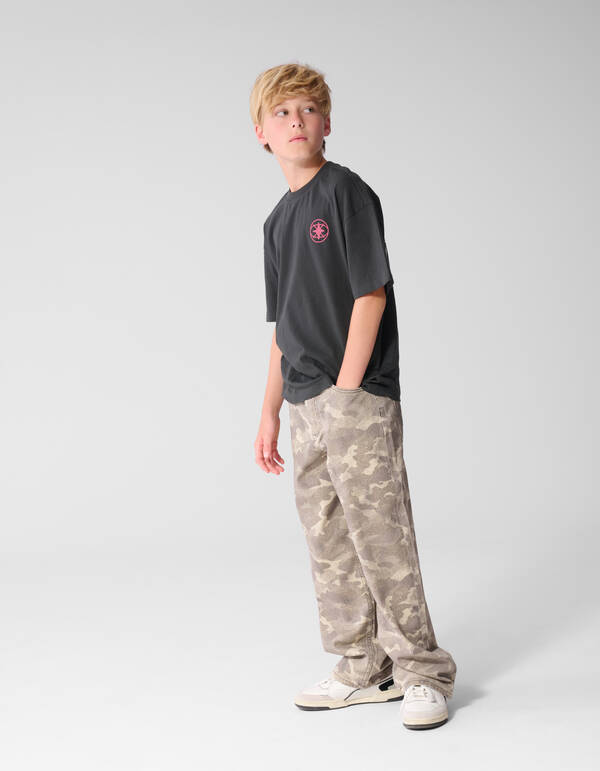 London Artwork T-shirt Donkergrijs SHOEBY BOYS