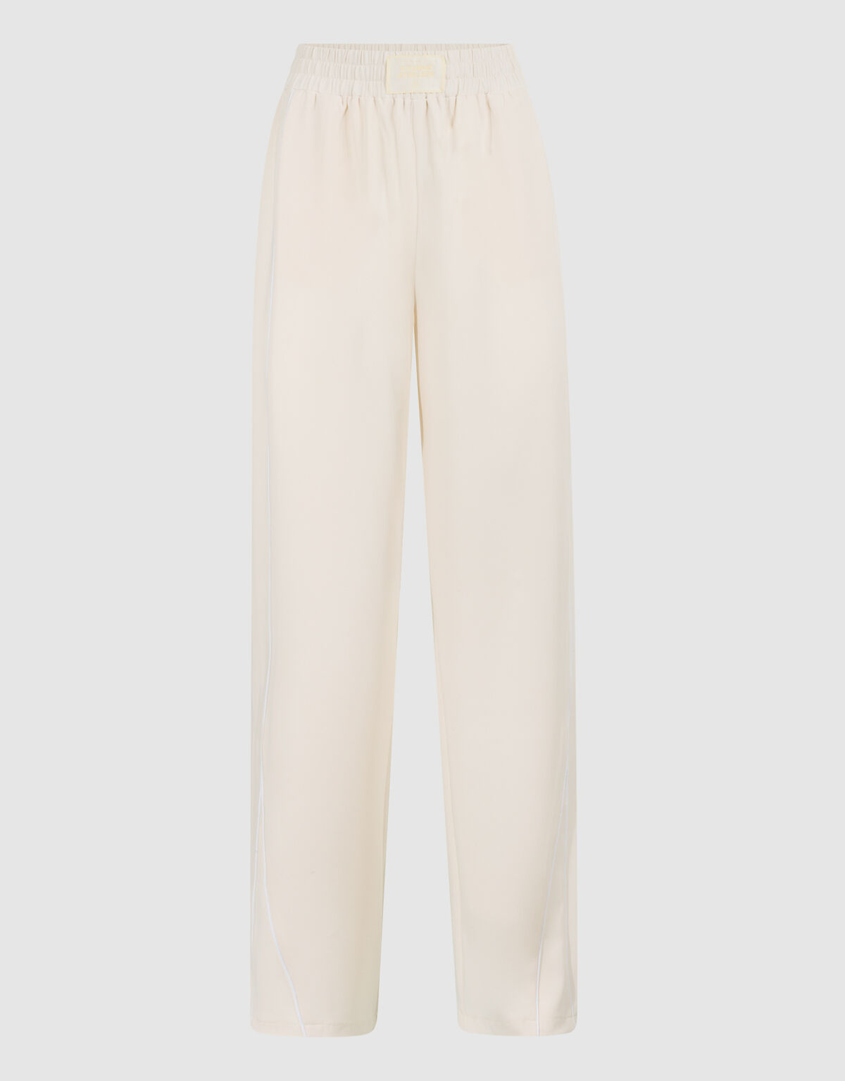 Sporty Wide Leg Broek Gebroken Wit SHOEBY WOMEN