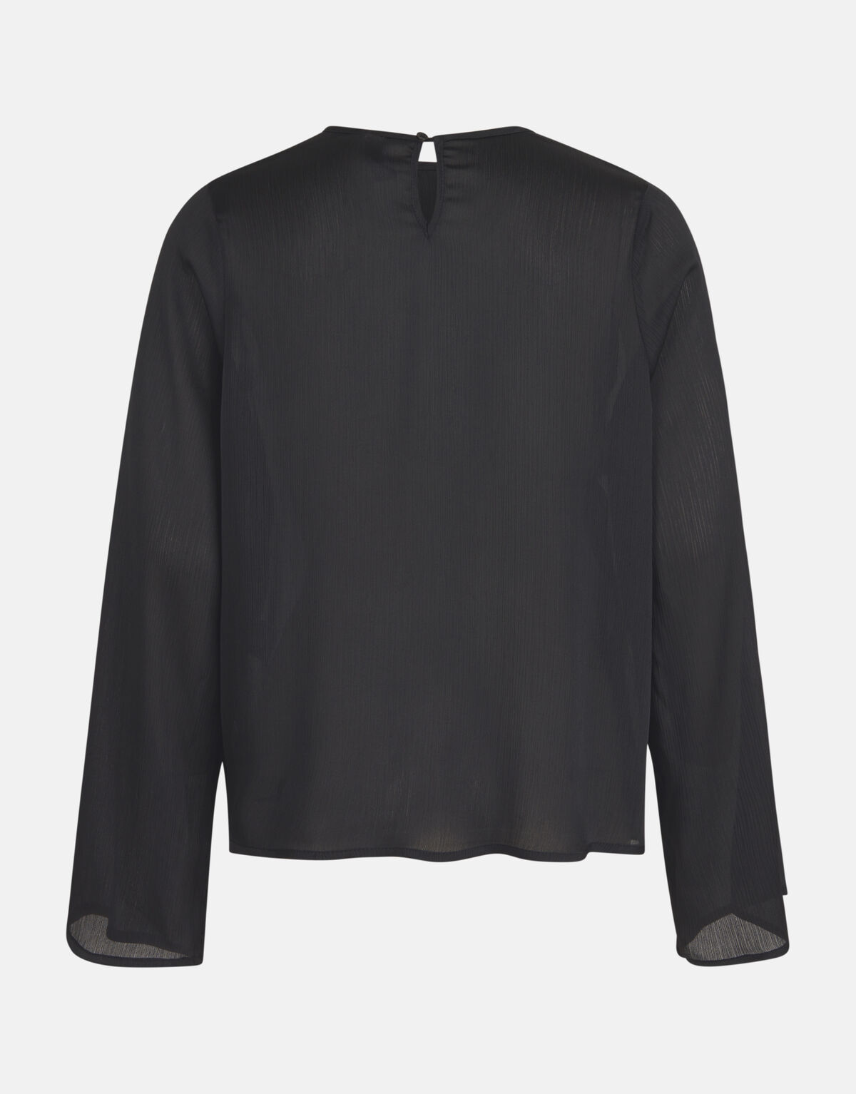 Crinkle Chiffon Top Zwart SHOEBY WOMEN