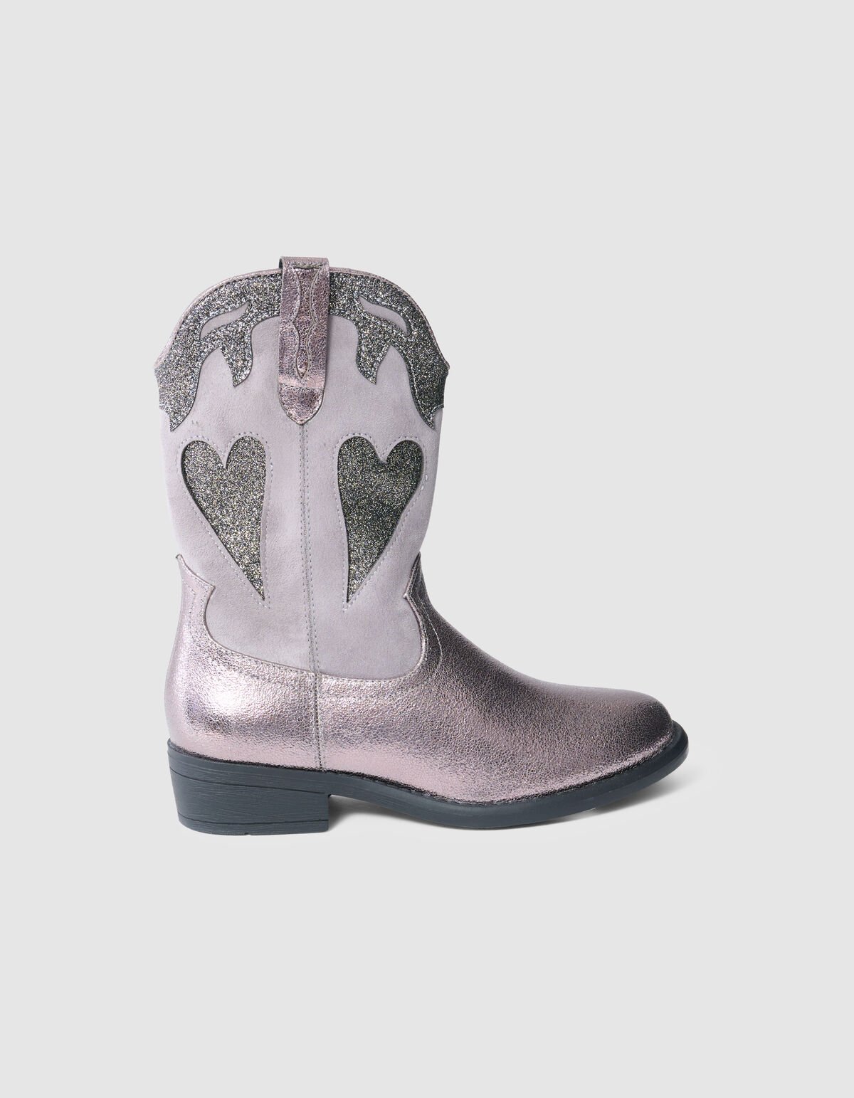 Shiny Heart Laarzen Zilver SHOEBY SHOES