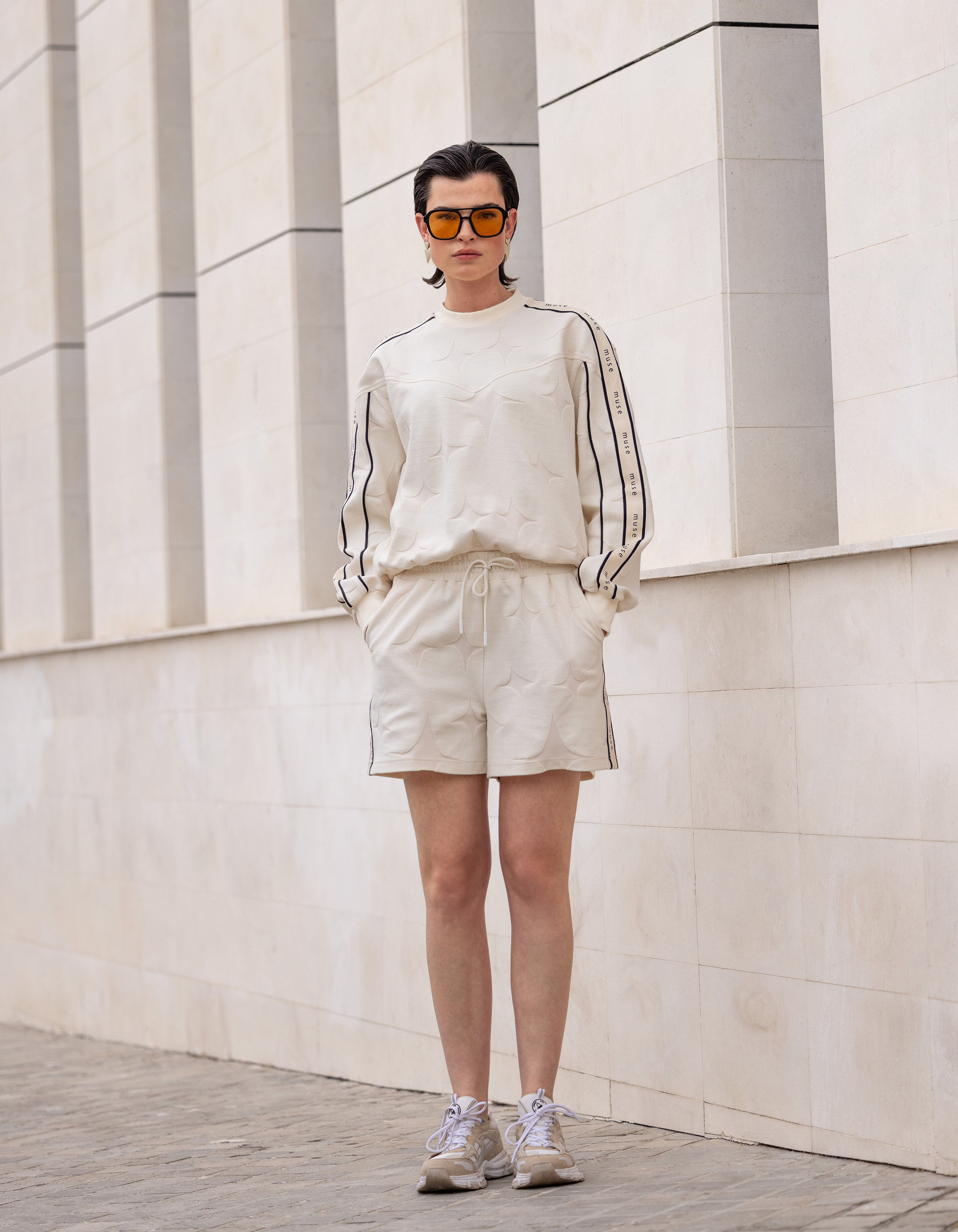 Twill Short Gebroken Wit SHOEBY WOMEN