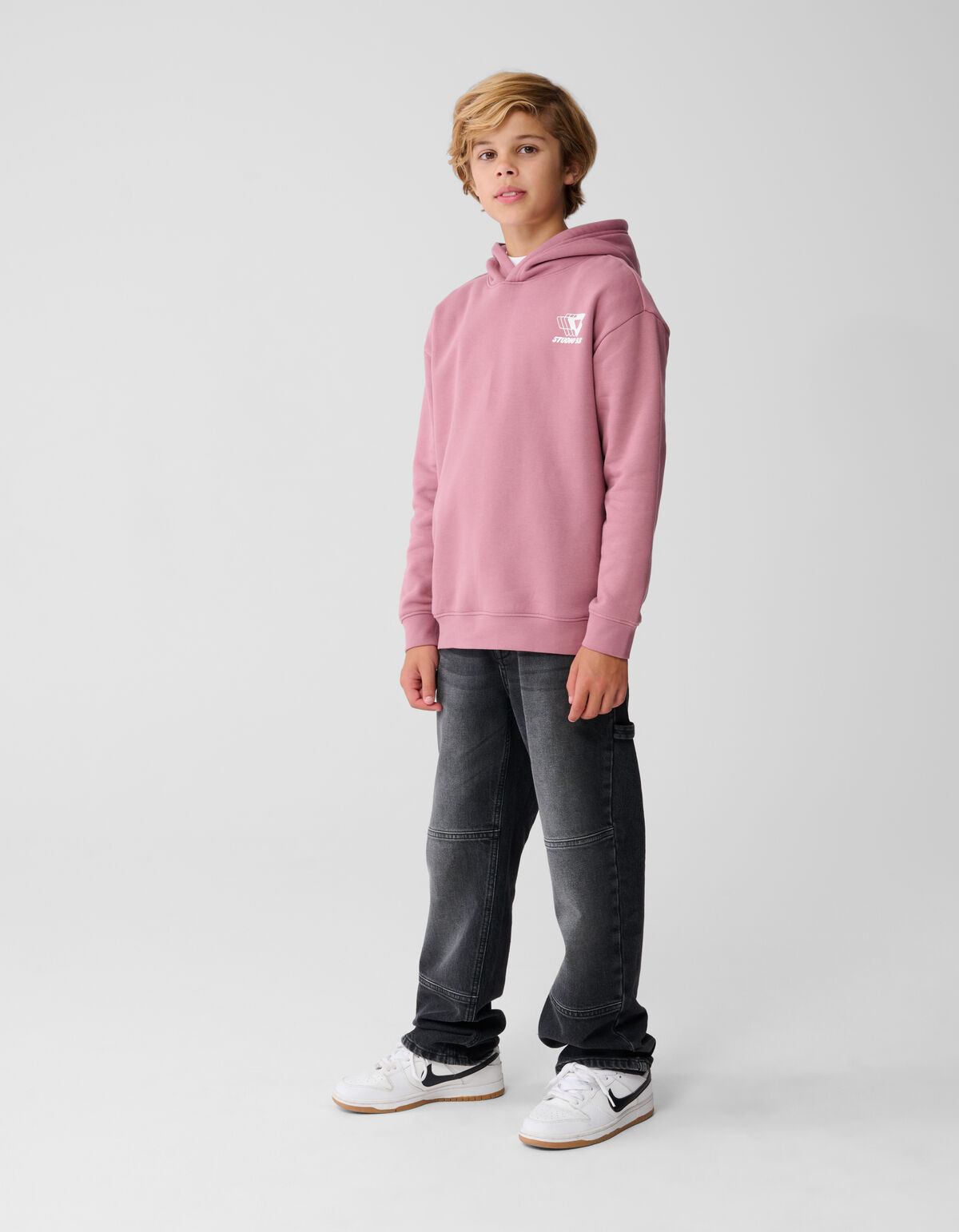 Chill Hoodie Donkerroze SHOEBY BOYS