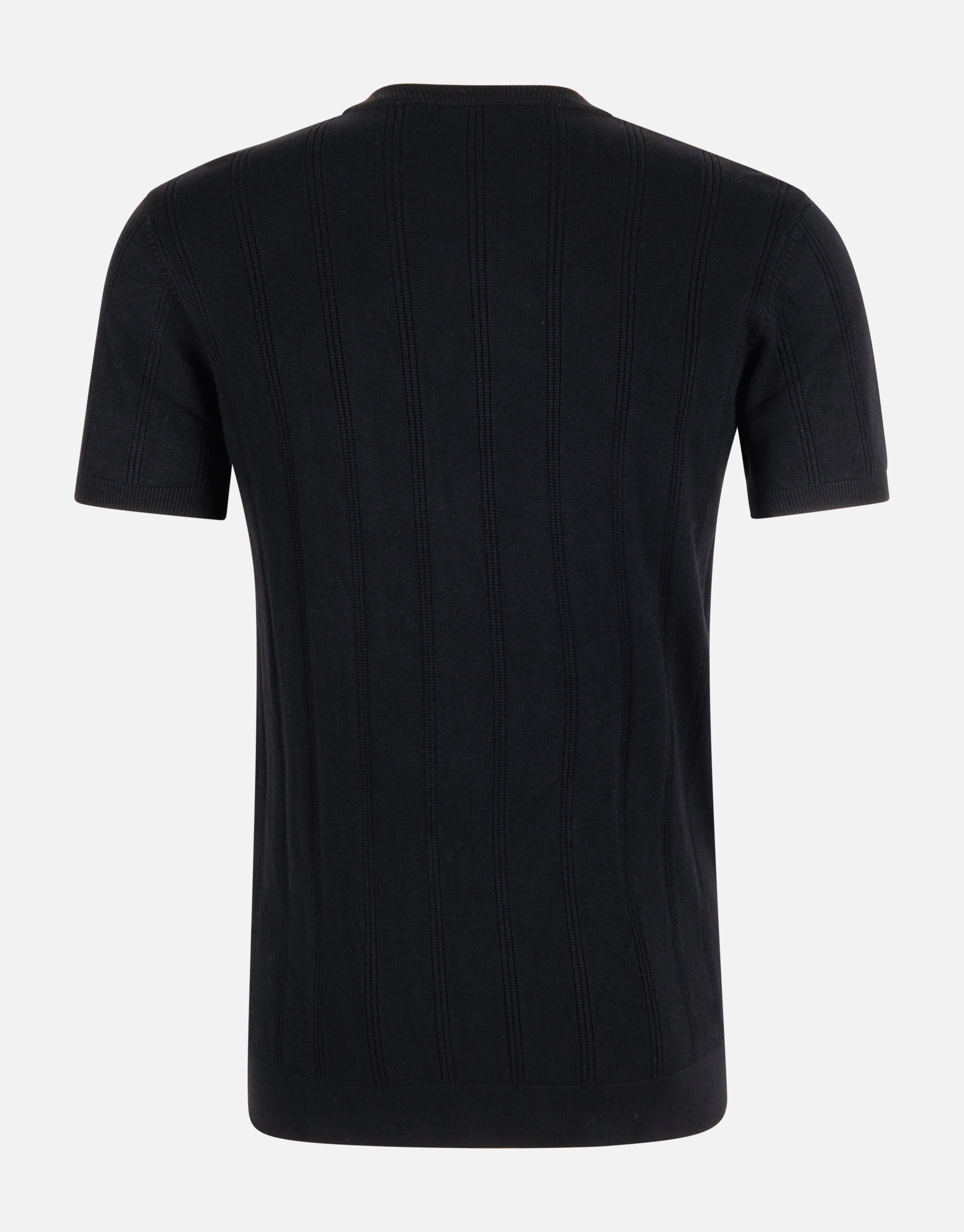 Gebreid T-shirt Zwart SHOEBY MEN
