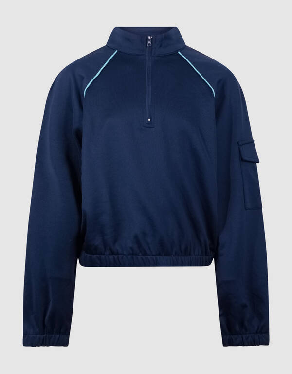 Cargo Zip Top Donkerblauw SHOEBY GIRLS