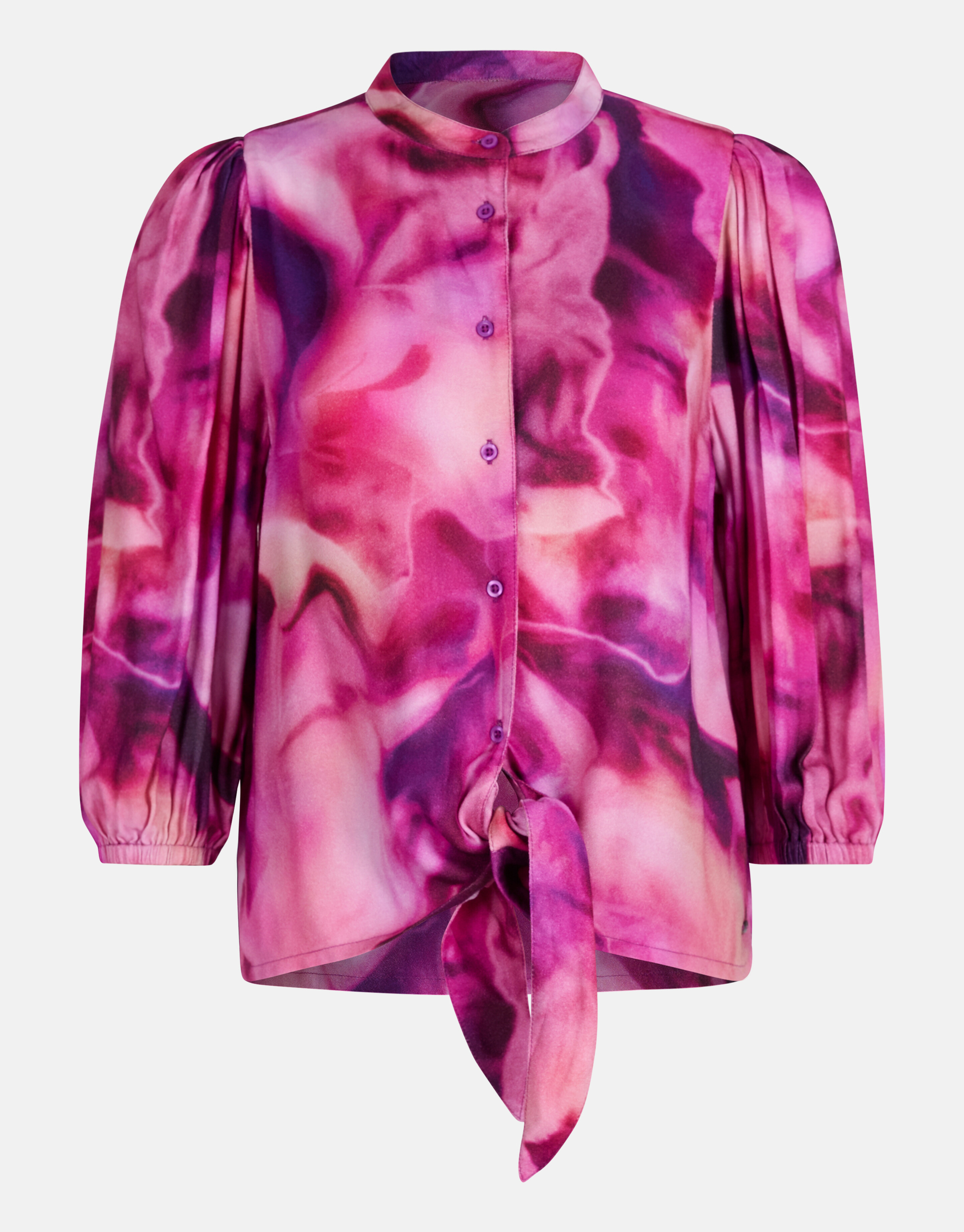 Tie Dye Print Blouse Roze SHOEBY WOMEN