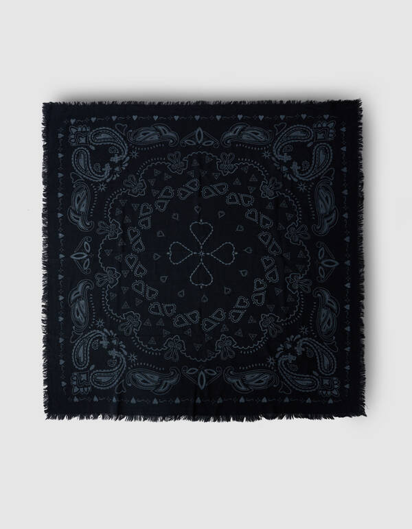 Paisley Sjaal Zwart SHOEBY ACCESSOIRES